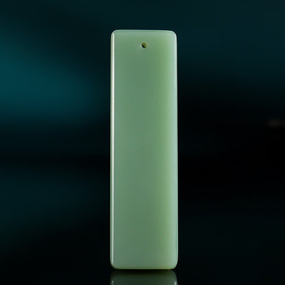 [Zen Series - Mind Contemplation] Hetian Jade Pendant, Unisex Jasper & Pink Cyan Enlightenment Jade Charm