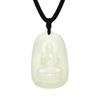 Natural Hetian Jade Patron Saint Pendant, Eight Guardian Deities & Guanyin Jade Pendant, Unisex Protective Jade Charm, Authentic with Appraisal Certificate, Collectible Traditional Jewelry