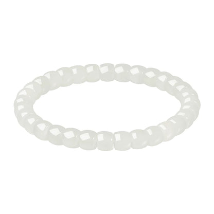 Natural Moonlight Hetian Jade Bracelet, Versatile Couple Jewelry with Certificate, Birthday & Holiday Gift for Lovers