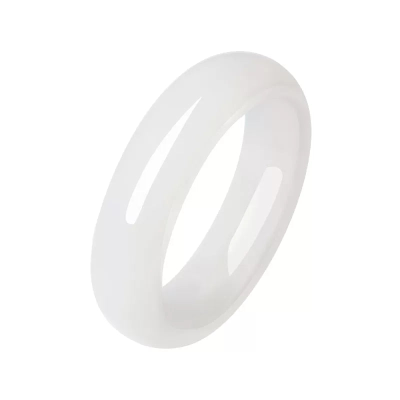 English: White Moonlight Wide Hetian White Jade Bangle, Heritage Jade Bracelet for Women, Certified & Collectible, Birthday Gift for Girlfriend & Mom