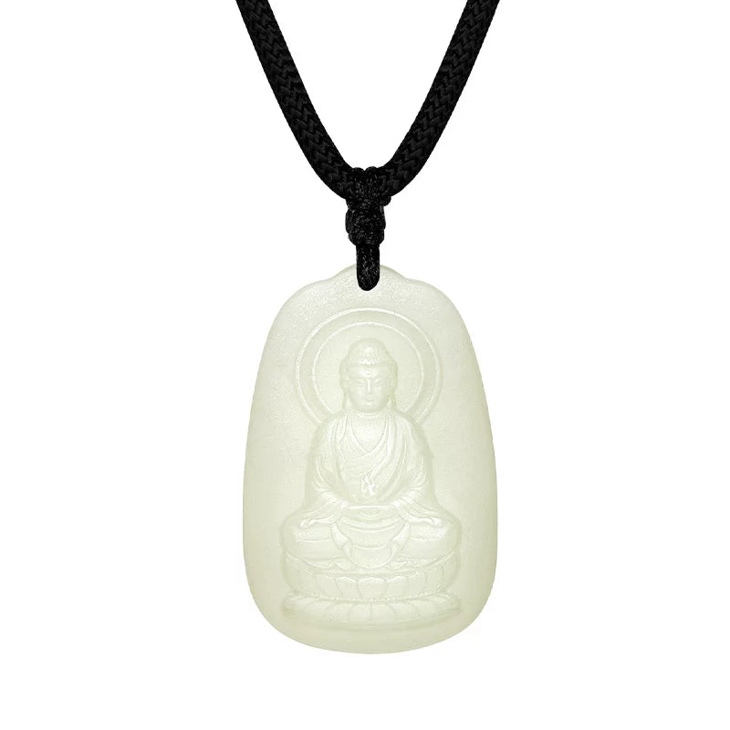 Natural Hetian Jade Patron Saint Pendant, Eight Guardian Deities & Guanyin Jade Pendant, Unisex Protective Jade Charm, Authentic with Appraisal Certificate, Collectible Traditional Jewelry