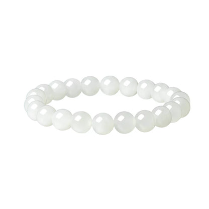 Natural Moonlight Hetian Jade Bracelet, Versatile Couple Jewelry with Certificate, Birthday & Holiday Gift for Lovers