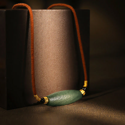 Antique Style Yuheng Hetian Jade Pendant, Unisex Holiday Gift Jade Charm