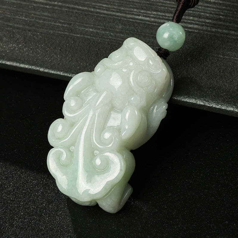 [Unique Piece] One Item One Shot Jadeite Pendant, Unisex Jade Charm, Festival Gift