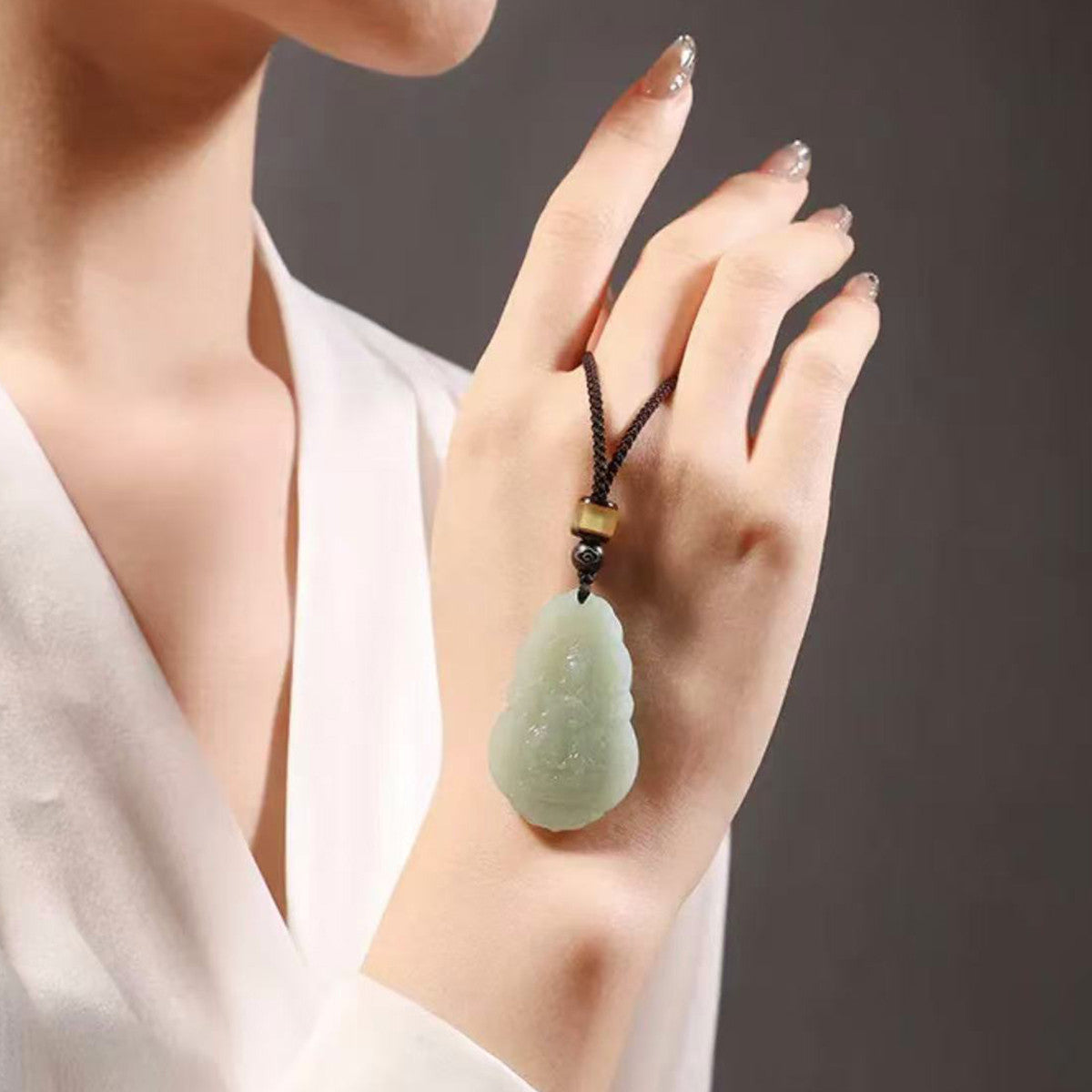 Warm Clear Water Hetian Jade 12 Zodiac Pendant, 8 Guardian Buddha Jade Charm, Premium Gift Choice with Certificate