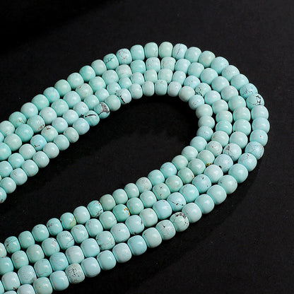 Unisex Turquoise Bracelet, Natural Raw High-Porcelain Old-Style Beads, New Chinese Style Multi-Layer Wenwan Bangle, Festival Gift