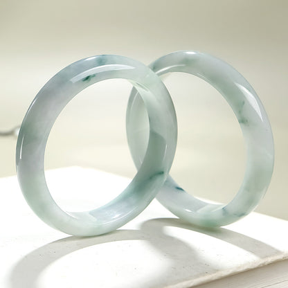 Jadeite Bangle, Women's Jade Bracelet, Ideal Gift for Mom & Girlfriend, Multiple Sizes Available
