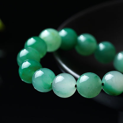Unisex Translucent Floating Pattern African Jade Bracelet & Pendant, Festival Gift