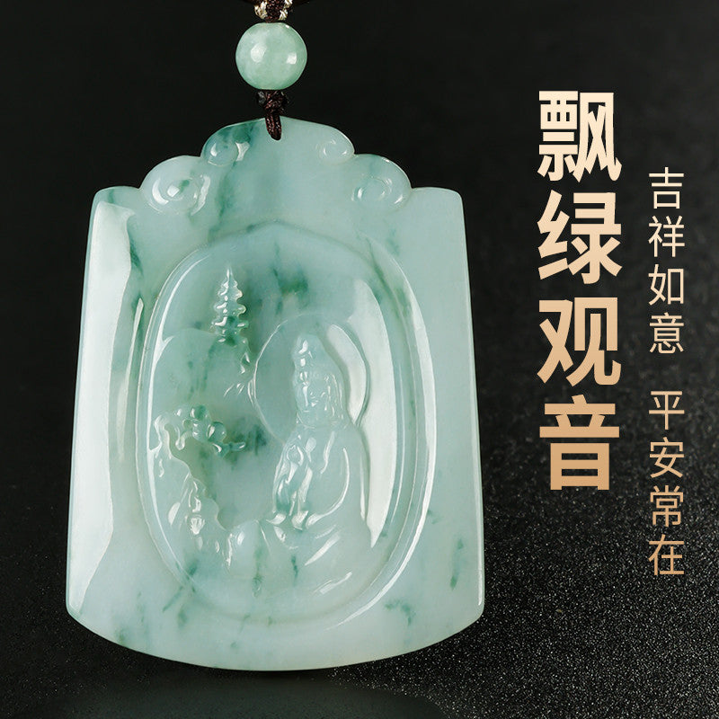 [Unique Piece] One Item One Shot Jadeite Pendant, Unisex Jade Charm, Festival Gift