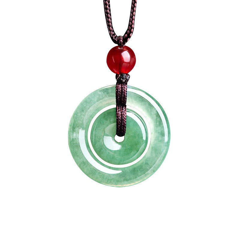 New Chinese Style Interlocking Safety Buckle Necklace, Retro Elegant Niche High-End Versatile Jewelry