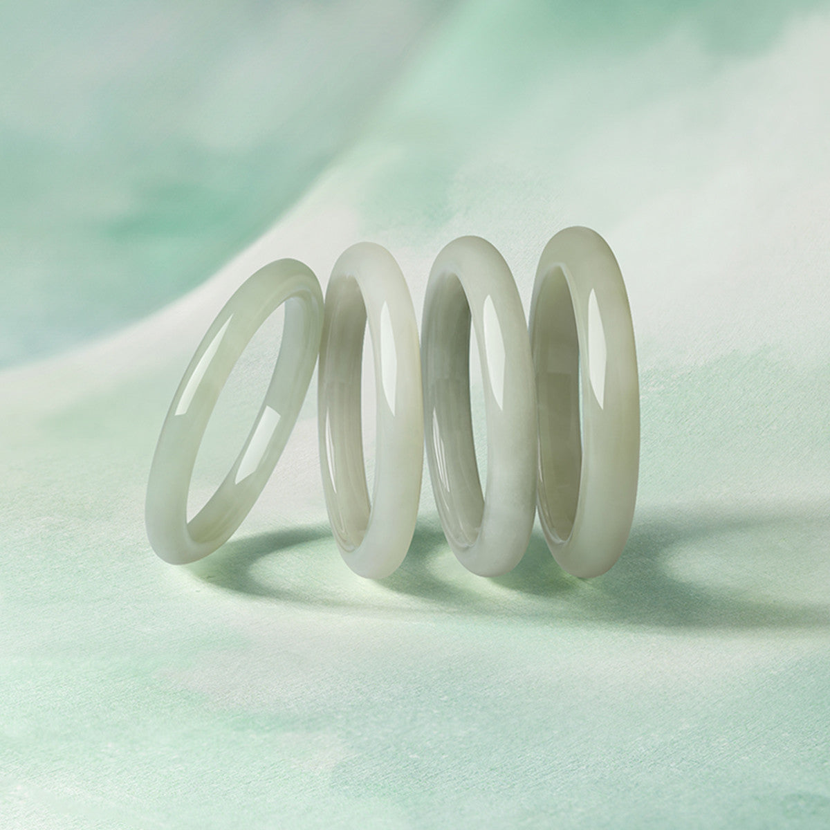 Women's Hetian Green Jade Bangle, Moist & Skin-Brightening Elegant Beauty Bracelet, Premium Gift with Certificate & Collectible Value