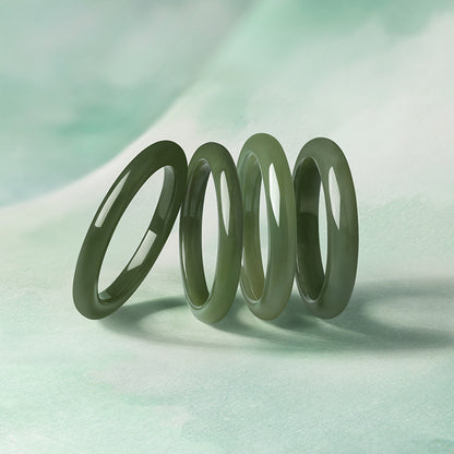 Women's Hetian Green Jade Bangle, Moist & Skin-Brightening Elegant Beauty Bracelet, Premium Gift with Certificate & Collectible Value