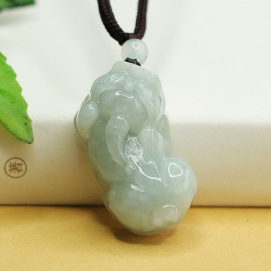 Natural Burmese Jadeite Pixiu Necklace & Bracelet, Couple Style Jade Pendant & Ornament for Men and Women, With Certificate & Collectible Value