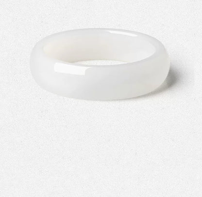 English: White Moonlight Wide Hetian White Jade Bangle, Heritage Jade Bracelet for Women, Certified & Collectible, Birthday Gift for Girlfriend & Mom