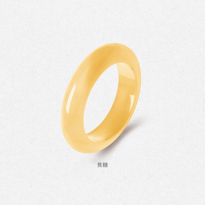 Hetian Jade Ring for Women, Green & Celadon Jade Finger Ring, Waxy Icy Type Jadeite Peace Band, Birthday Gift for Girlfriend