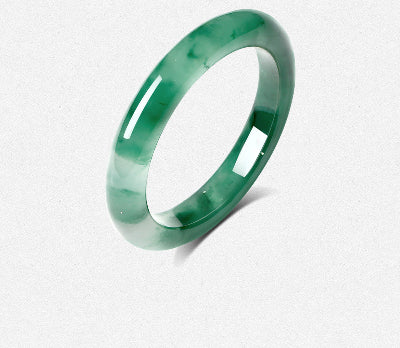High-Grade Natural Floating Pattern African Jade Bangle, Certified Untreated Fine Jade Jewelry, Premium Birthday Gift for Her / Mom