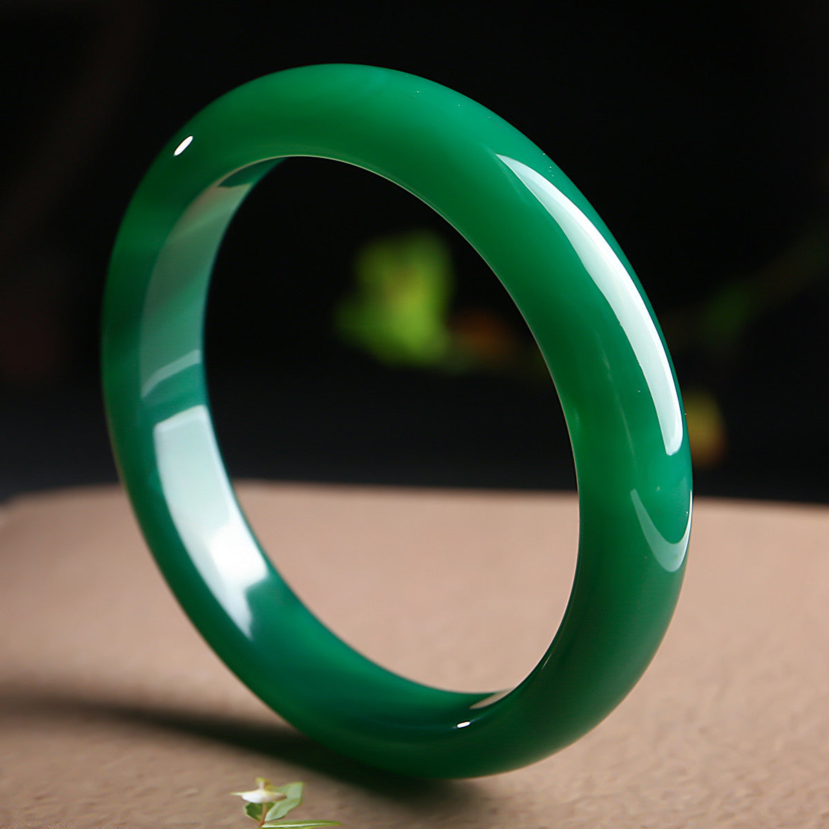 Icy Transparent Chalcedony Bangle, Distant Mountain Shade Women Jade Bracelet, Holiday Gift