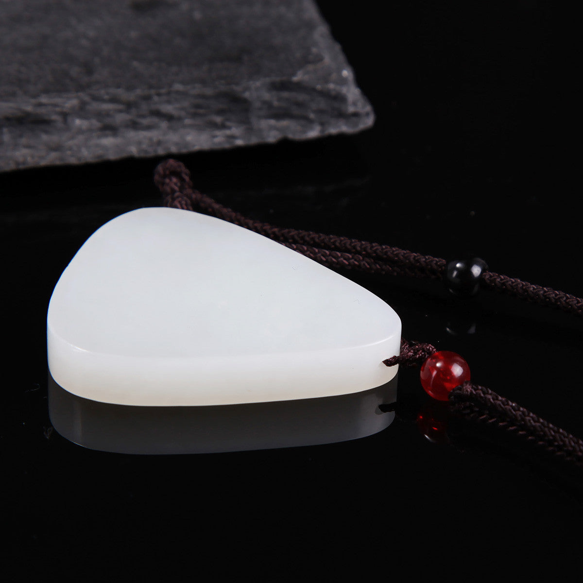 White Hetian Jade Pendant, Fine Carved Pixiu & Guanyin Pendant, Greasy Glossy High White Jade