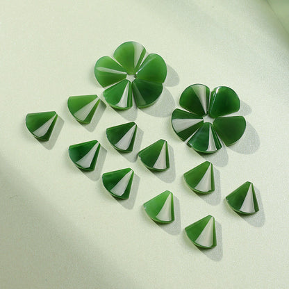 Hetian Jade Loose Cabochon, Jasper Gourd & White Jade Plain Pendant, Un-drilled DIY Accessories, Gift
