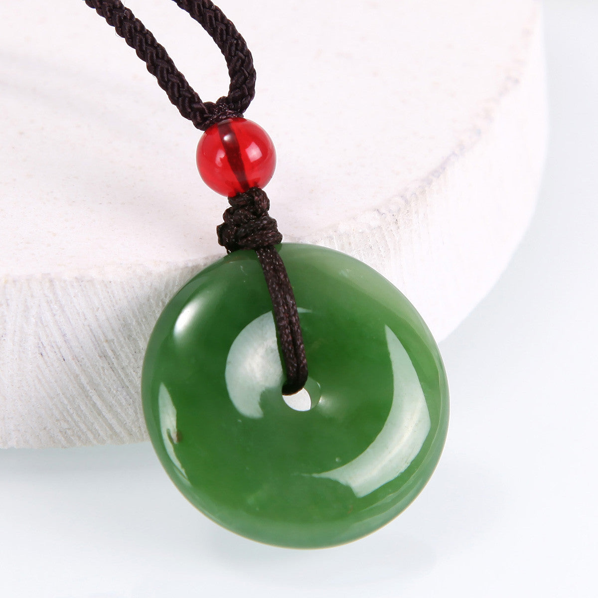 Natural Hetian Jasper Buddha Pendant, Vivid Green Jade Pendant & Round Buckle, Unisex Jade Jewelry