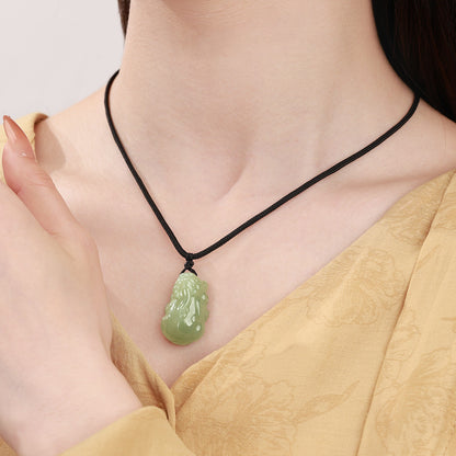 Natural Hetian Jade Three-Dimensional Pixiu Pendant, Unisex Couple Jade Charm & Plaque, With Certificate & Collectible Value