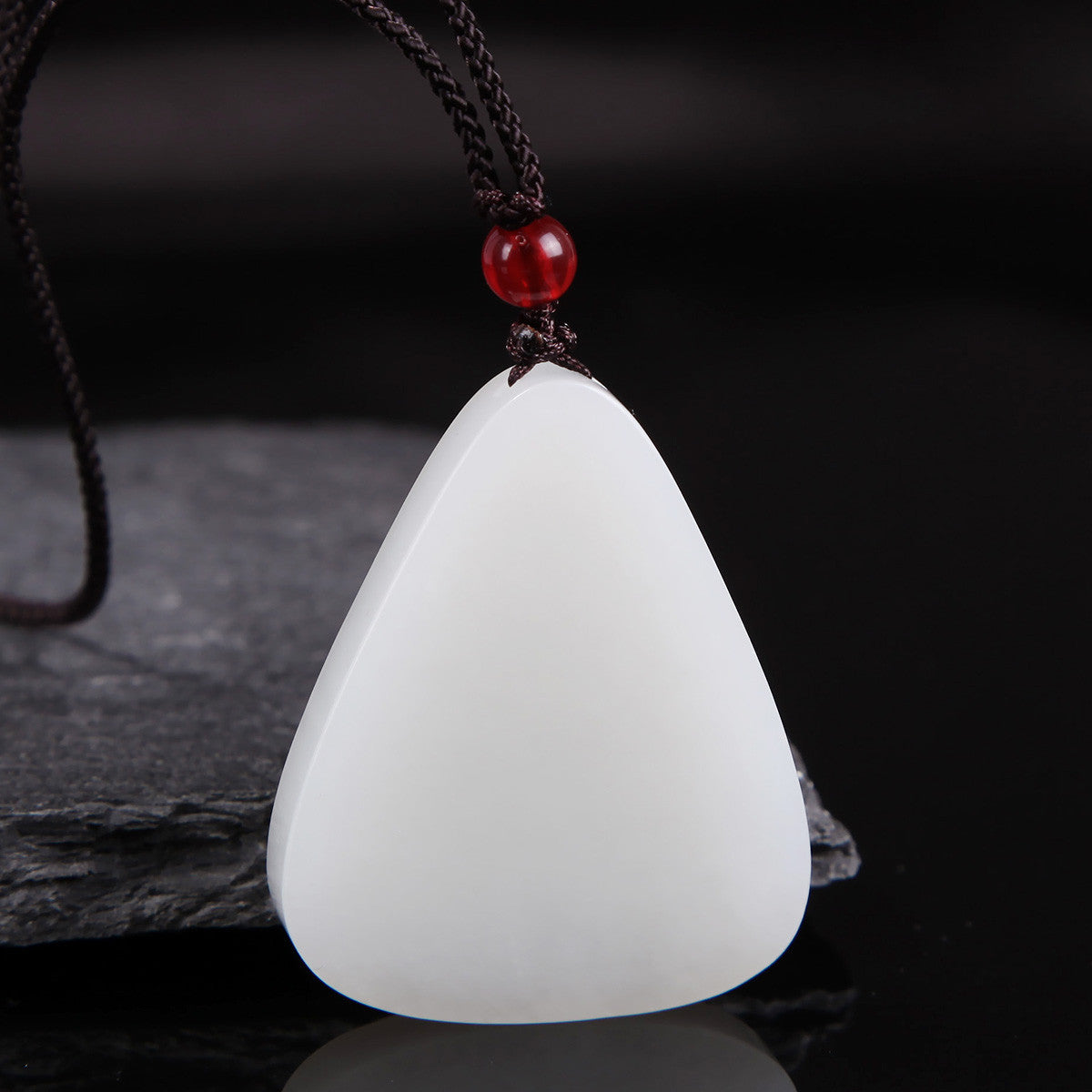 White Hetian Jade Pendant, Fine Carved Pixiu & Guanyin Pendant, Greasy Glossy High White Jade