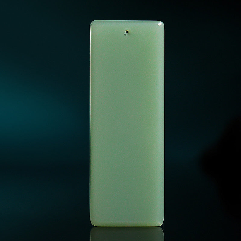 [Zen Series - Freedom] Hetian Jade Pendant, Unisex Green & Pink Cyan Enlightenment Jade Charm