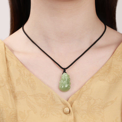 Natural Hetian Jade Three-Dimensional Pixiu Pendant, Unisex Couple Jade Charm & Plaque, With Certificate & Collectible Value
