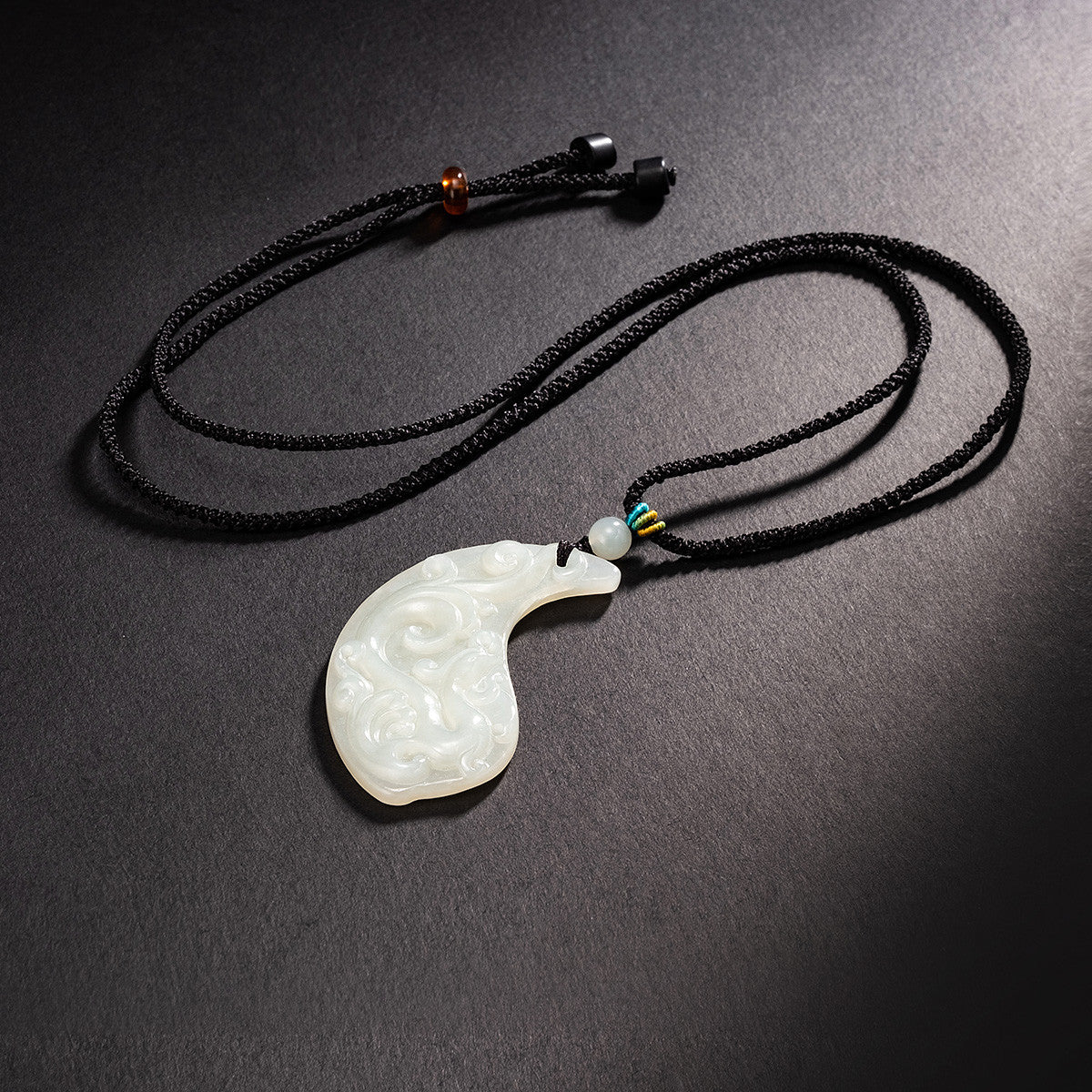 Hetian Jade Dragon & Phoenix Paired Pendants, Couple Jade Charms for Men & Women, With Certificate & Collectible Value